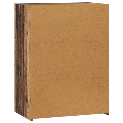 Servírovací Skříň Staré Dřevo 70 X 41 X 93 Cm Kompozitní Dřevo