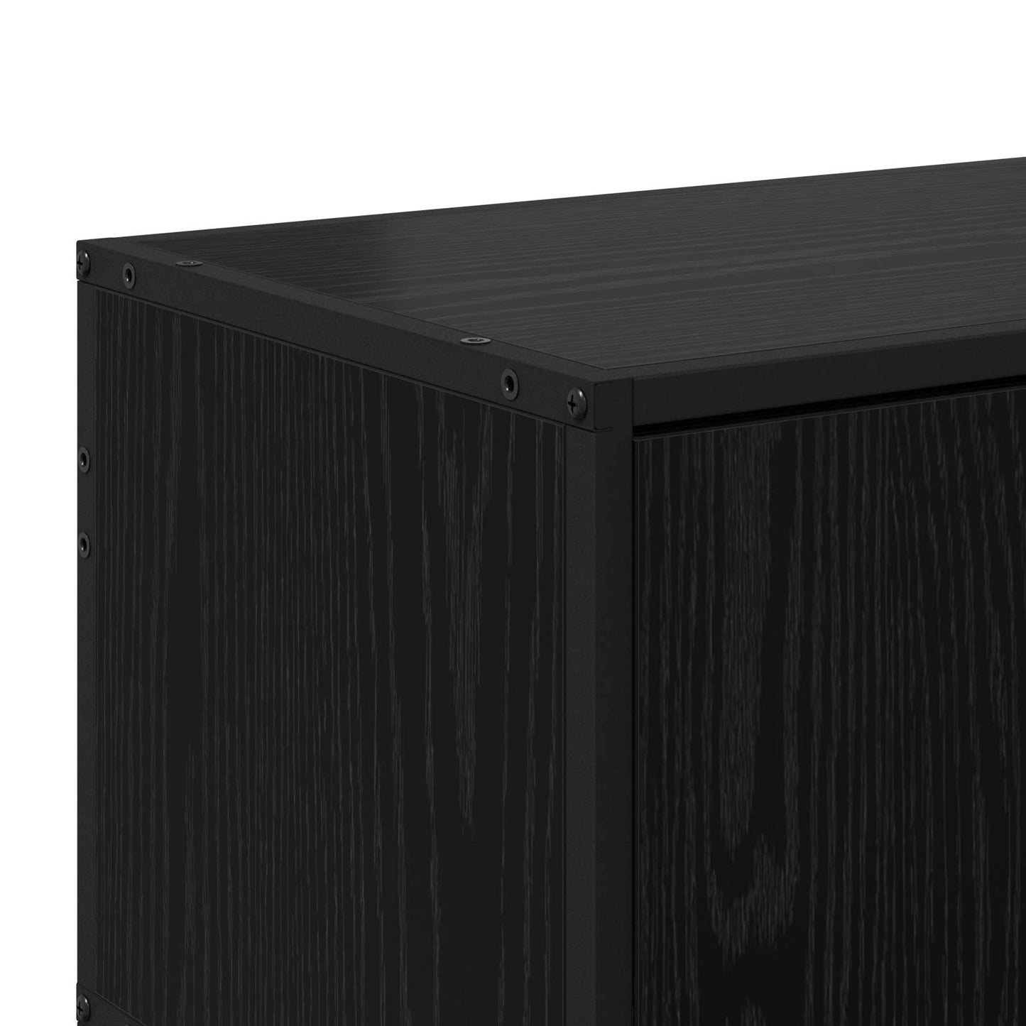 Televizní Skříň 80 X 34,5 X 40 Cm Černý Dub Kompozitní Dřevo