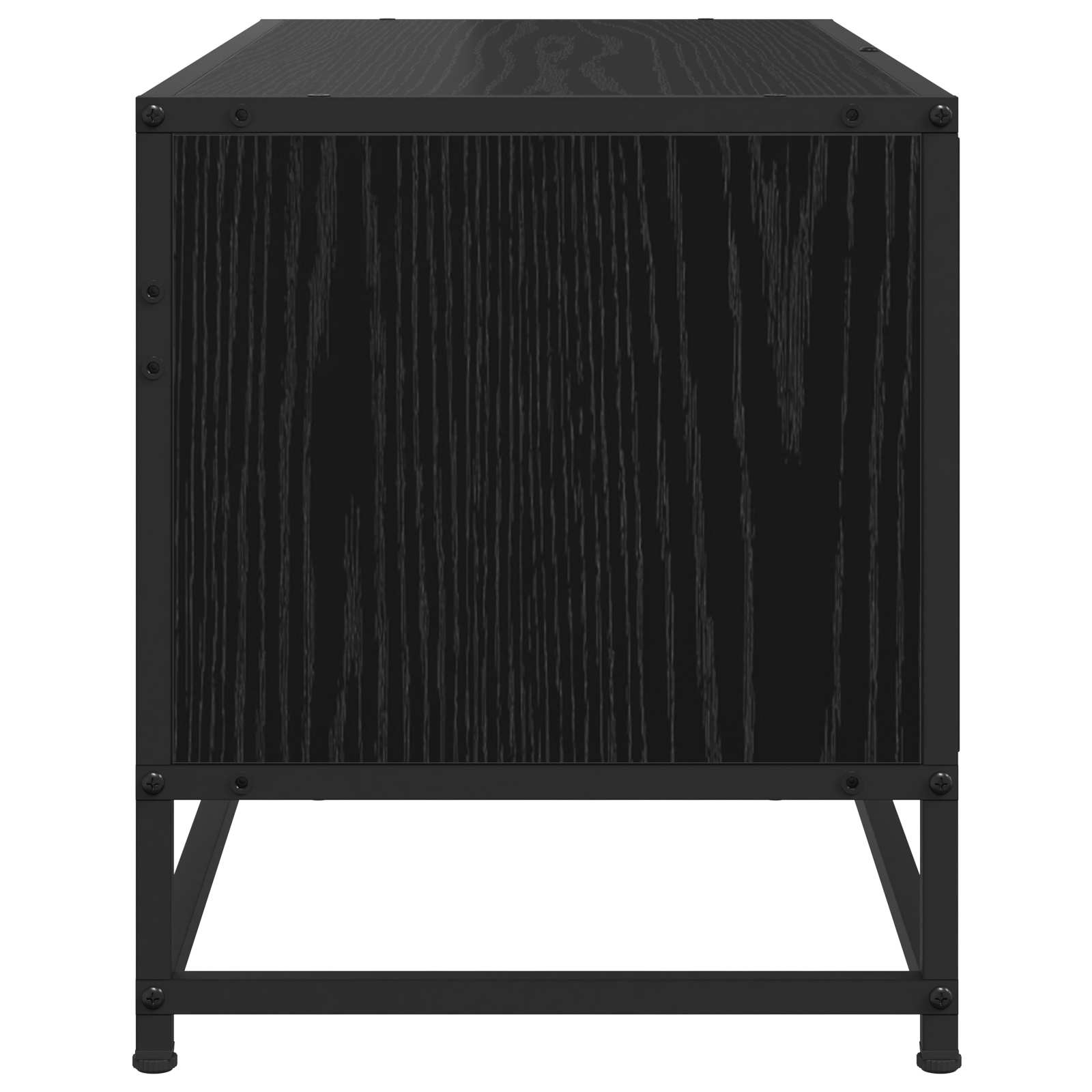 Televizní Skříň 80 X 34,5 X 40 Cm Černý Dub Kompozitní Dřevo
