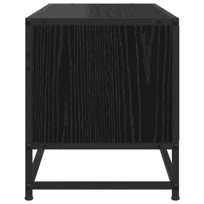 Televizní Skříň 80 X 34,5 X 40 Cm Černý Dub Kompozitní Dřevo
