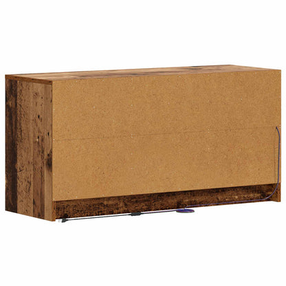Televizní Skříň 100 X 34 X 50 Cm Staré Dřevo Kompozitní Dřevo