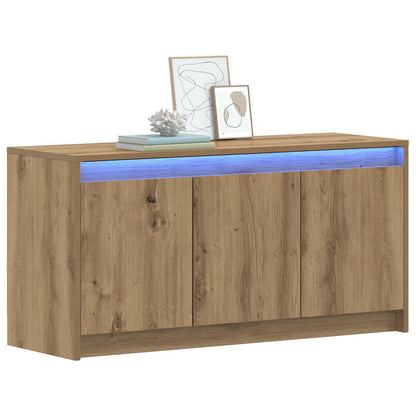 Televizní Skříň 100 X 34 X 50 Cm Dub Artisan Kompozitní Dřevo