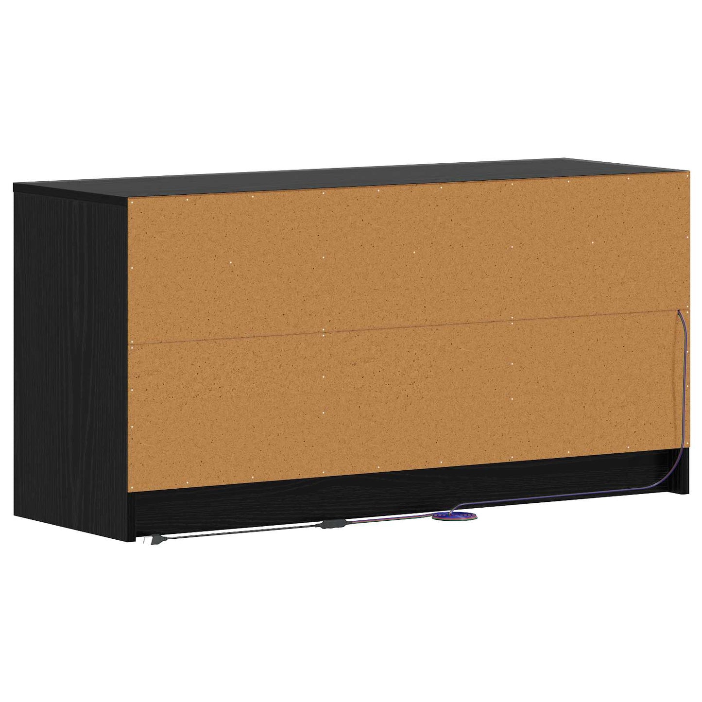 Televizní Skříň 100 X 34 X 50 Cm Černý Dub Kompozitní Dřevo