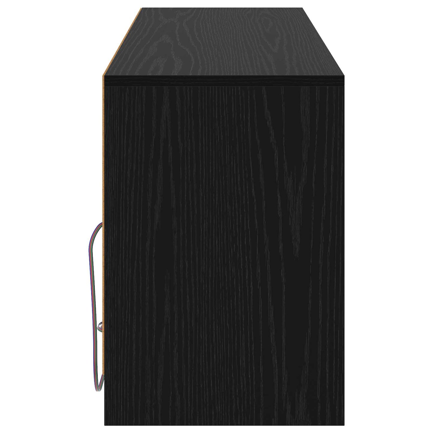 Televizní Skříň 100 X 34 X 50 Cm Černý Dub Kompozitní Dřevo