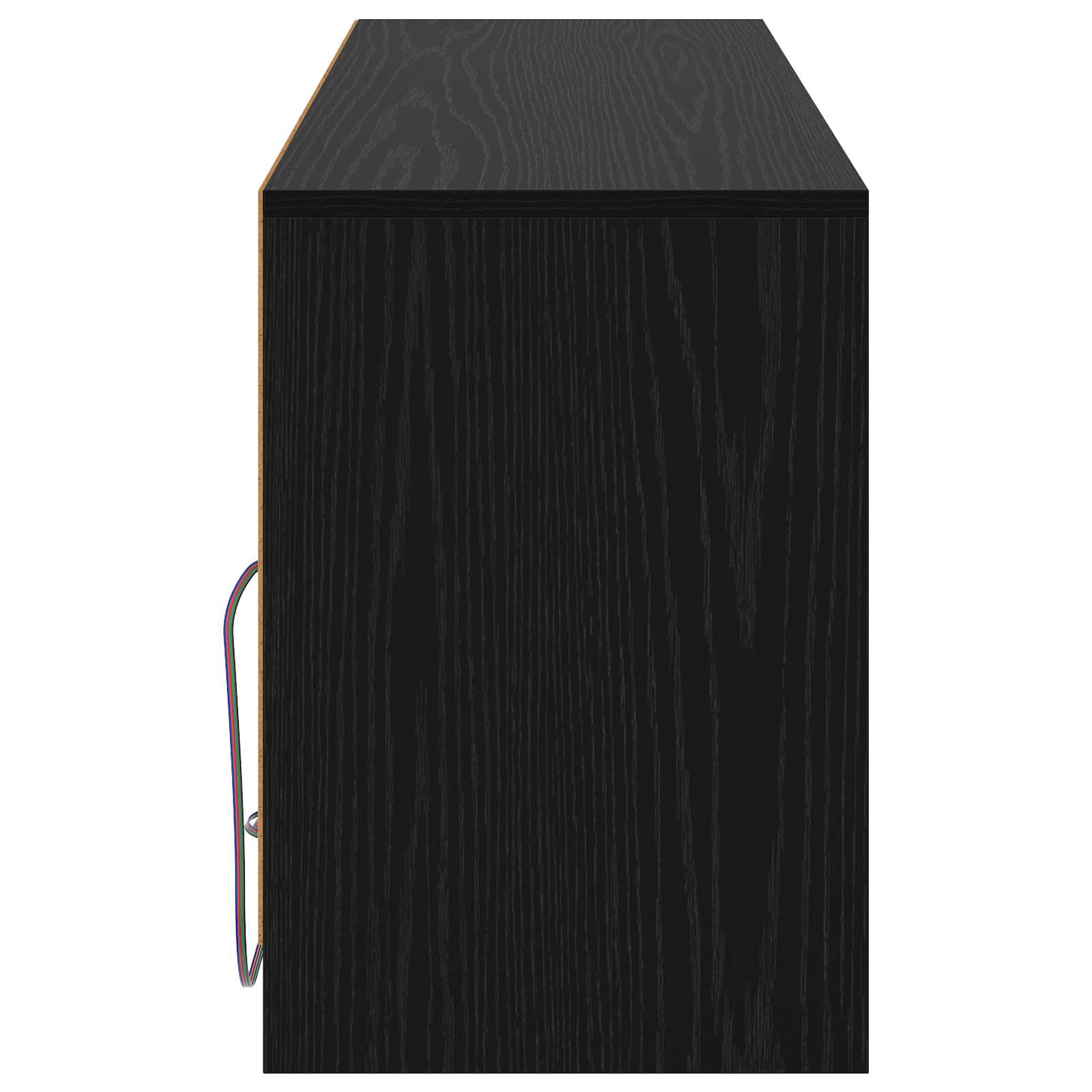 Televizní Skříň 100 X 34 X 50 Cm Černý Dub Kompozitní Dřevo