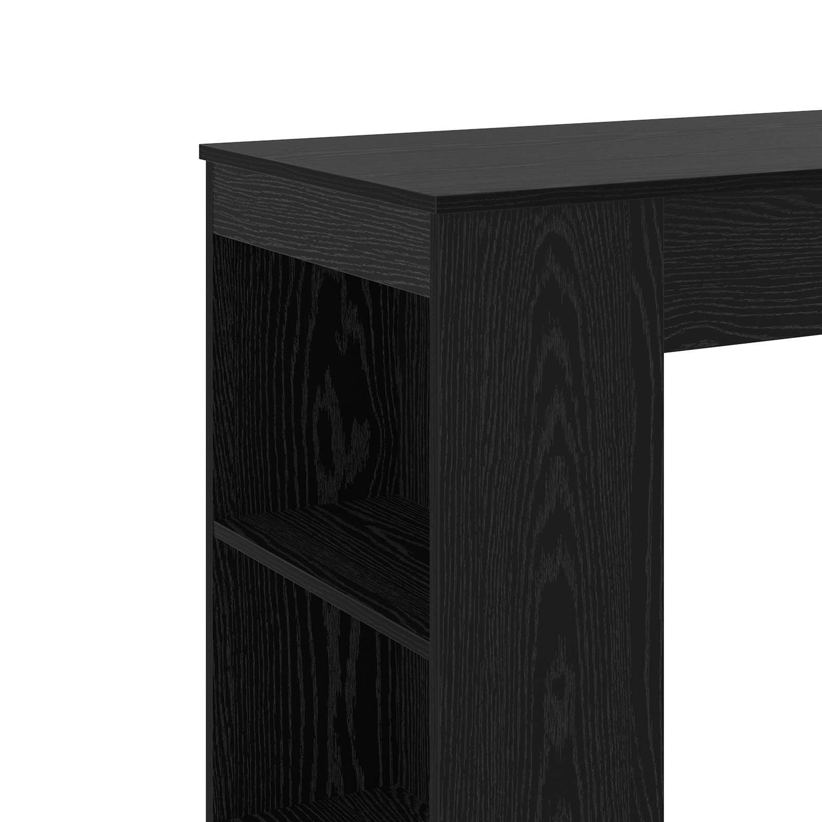 Barový Stůl 95 X 47 X 103,5 Cm Kompozitní Dřevo Černý Dub