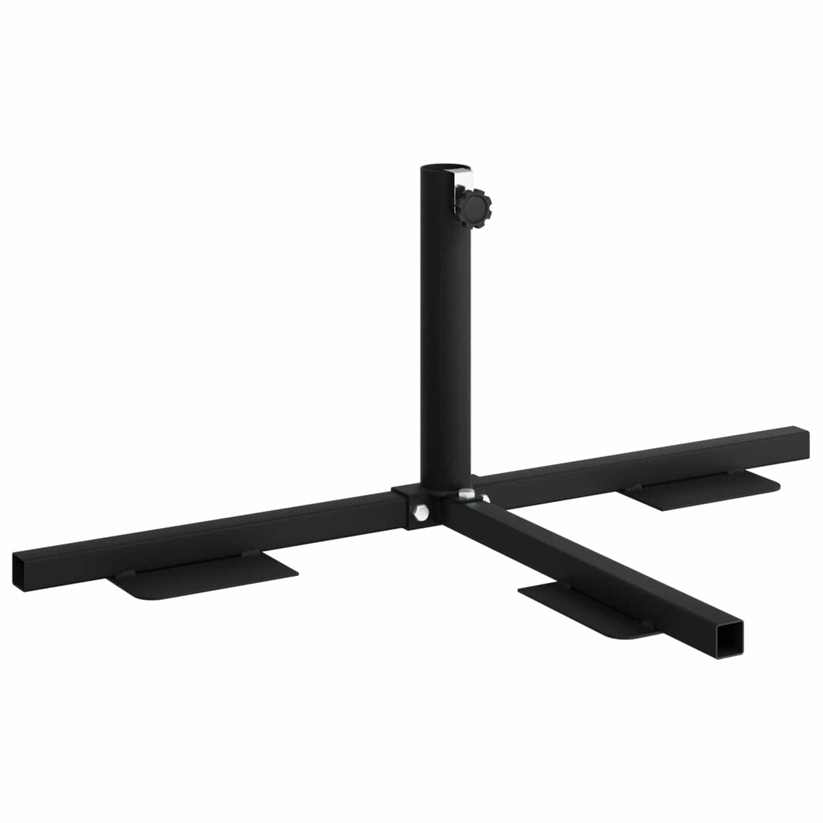 Rám Poloviční Základny Parasolu Černá Ocel For 32-38 Mm Pole