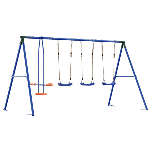 Houpací Set Na Zahradu Vícebarevný 330 X 185 X 185 Cm Ocel A Pe