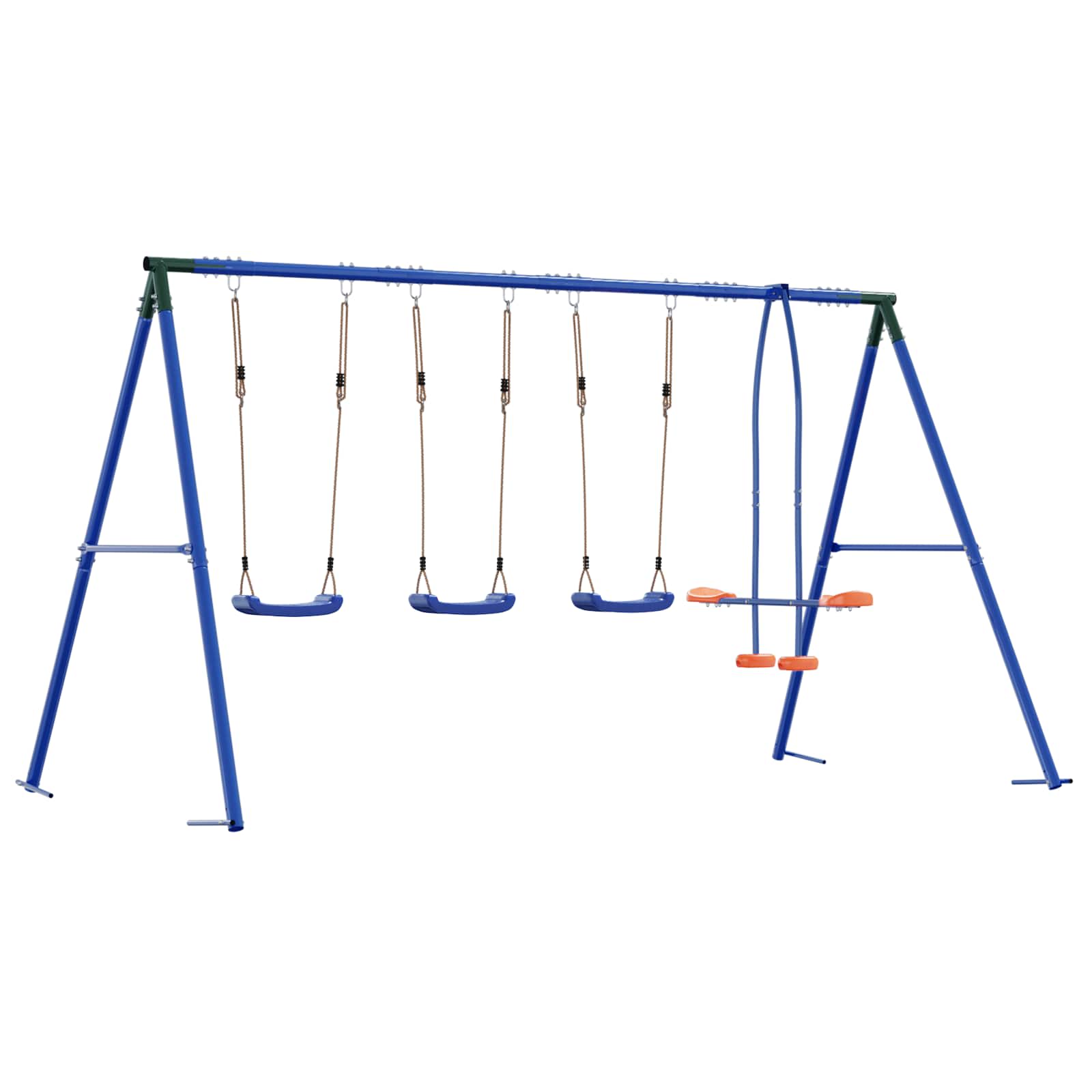 Houpací Set Na Zahradu Vícebarevný 330 X 185 X 185 Cm Ocel A Pe