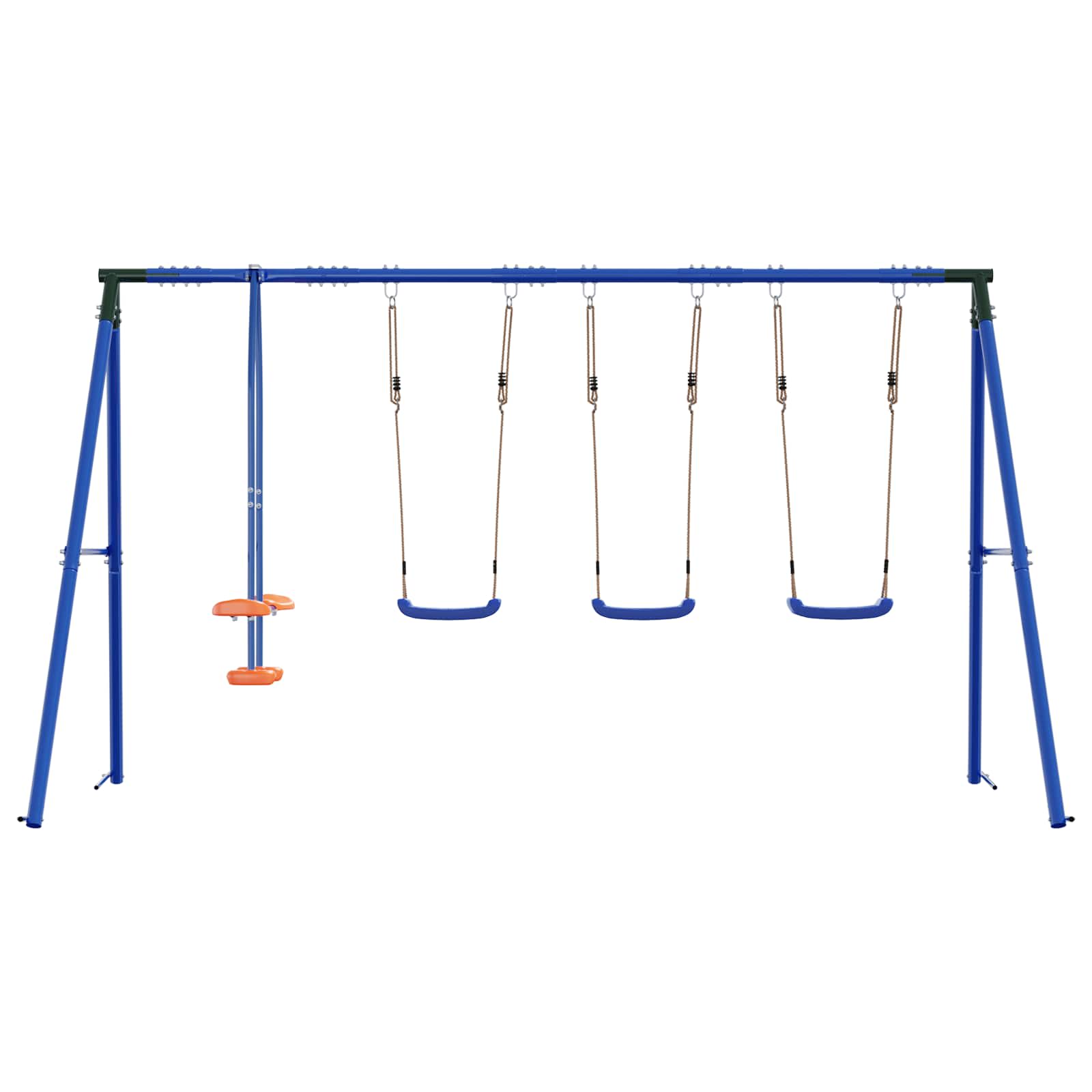 Houpací Set Na Zahradu Vícebarevný 330 X 185 X 185 Cm Ocel A Pe