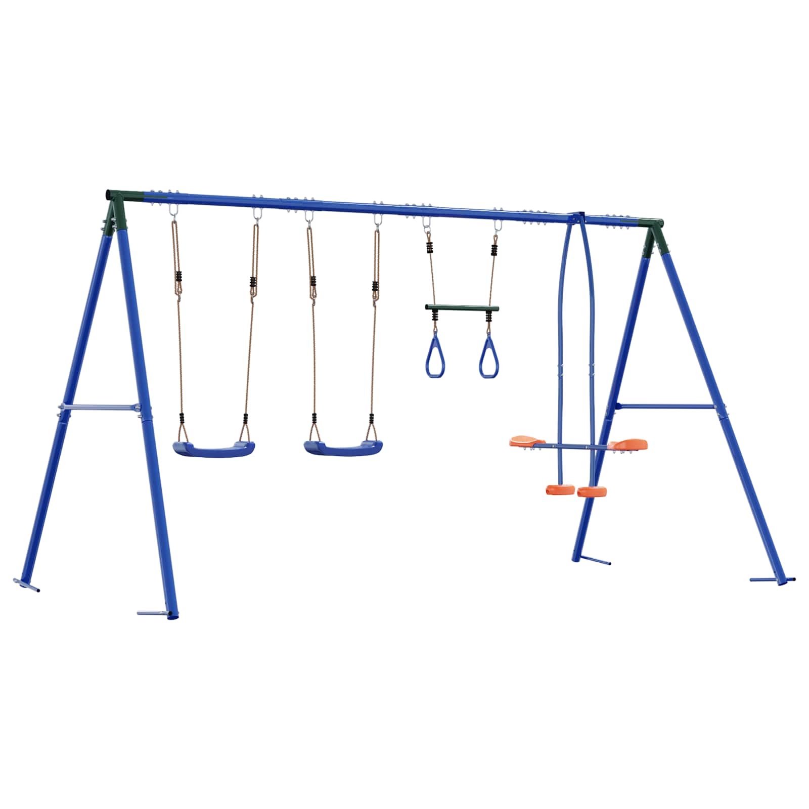 Houpací Set Na Zahradu Vícebarevný 330 X 185 X 185 Cm Ocel A Pe