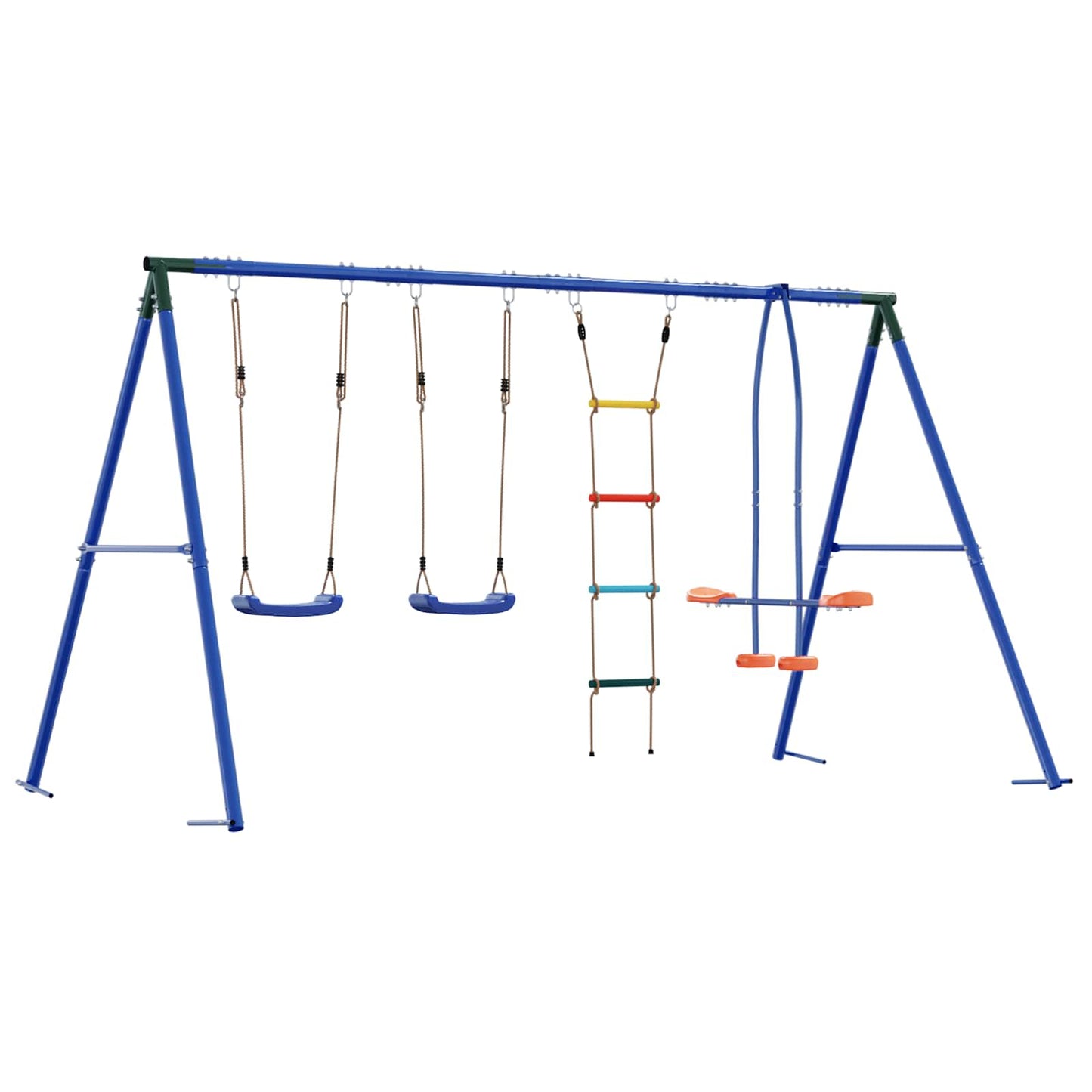 Houpací Set Na Zahradu Vícebarevný 330 X 185 X 185 Cm Ocel A Pe