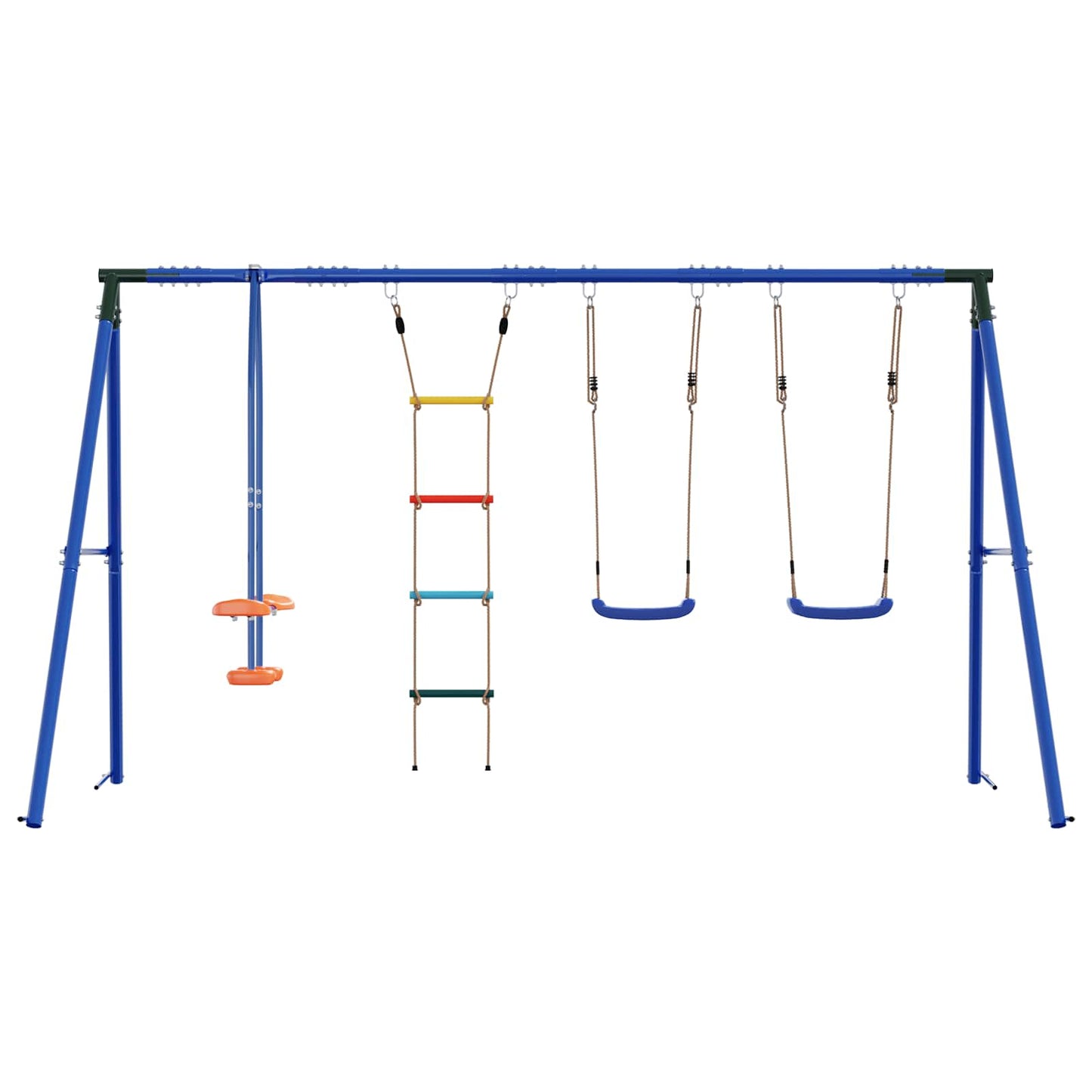 Houpací Set Na Zahradu Vícebarevný 330 X 185 X 185 Cm Ocel A Pe