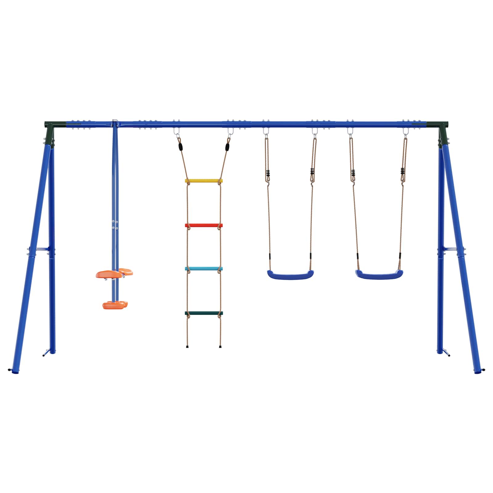 Houpací Set Na Zahradu Vícebarevný 330 X 185 X 185 Cm Ocel A Pe