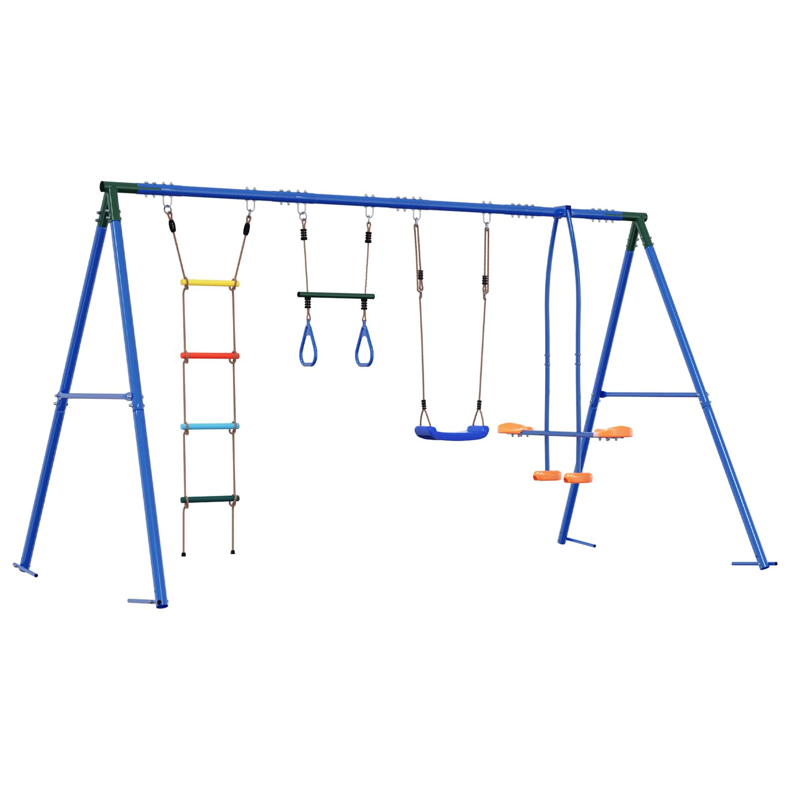 Houpací Set Na Zahradu Vícebarevný 330 X 185 X 185 Cm Ocel A Pe