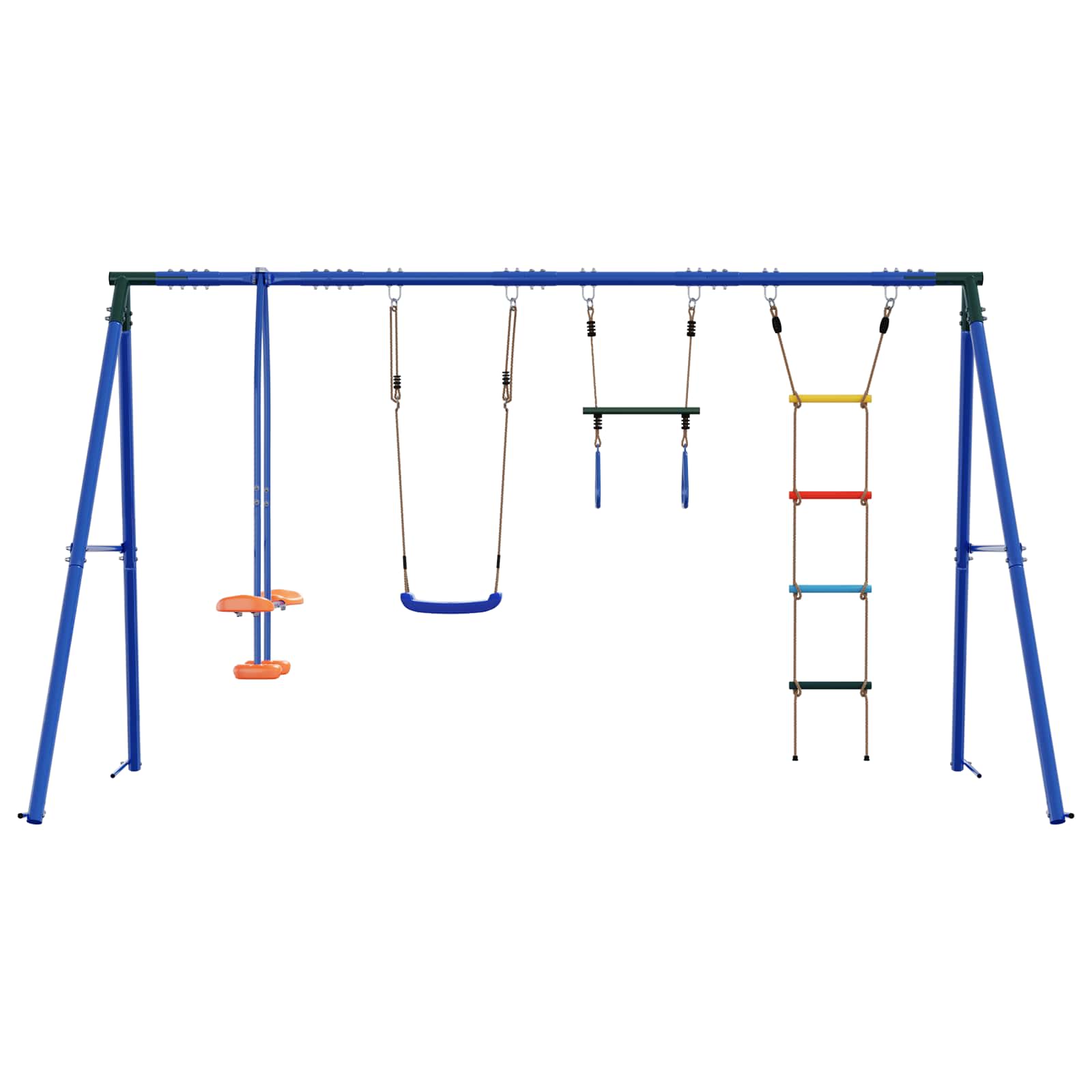 Houpací Set Na Zahradu Vícebarevný 330 X 185 X 185 Cm Ocel A Pe