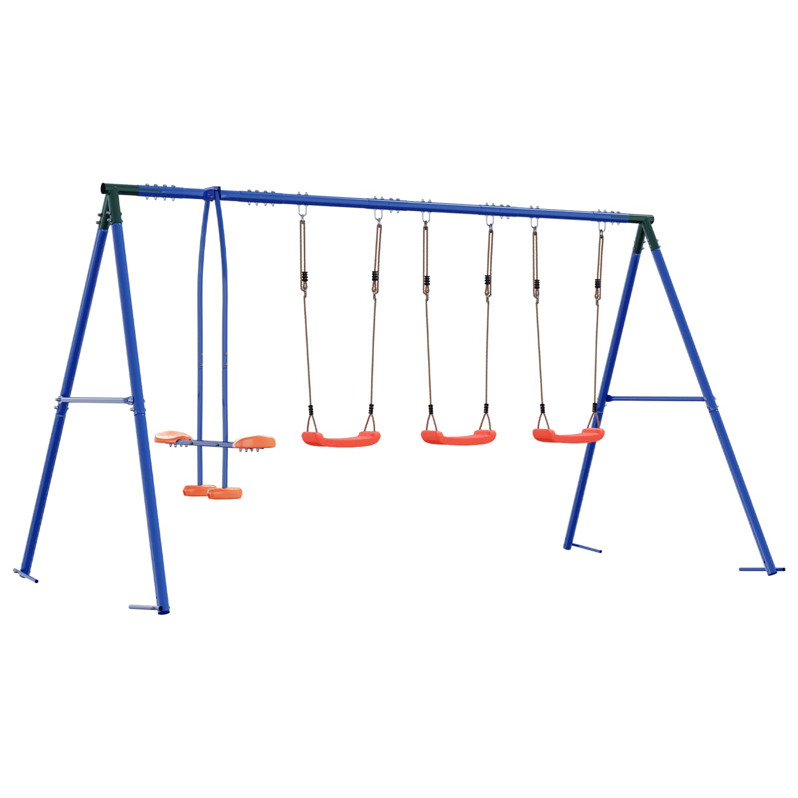 Houpací Set Na Zahradu Vícebarevný 330 X 185 X 185 Cm Ocel A Pe