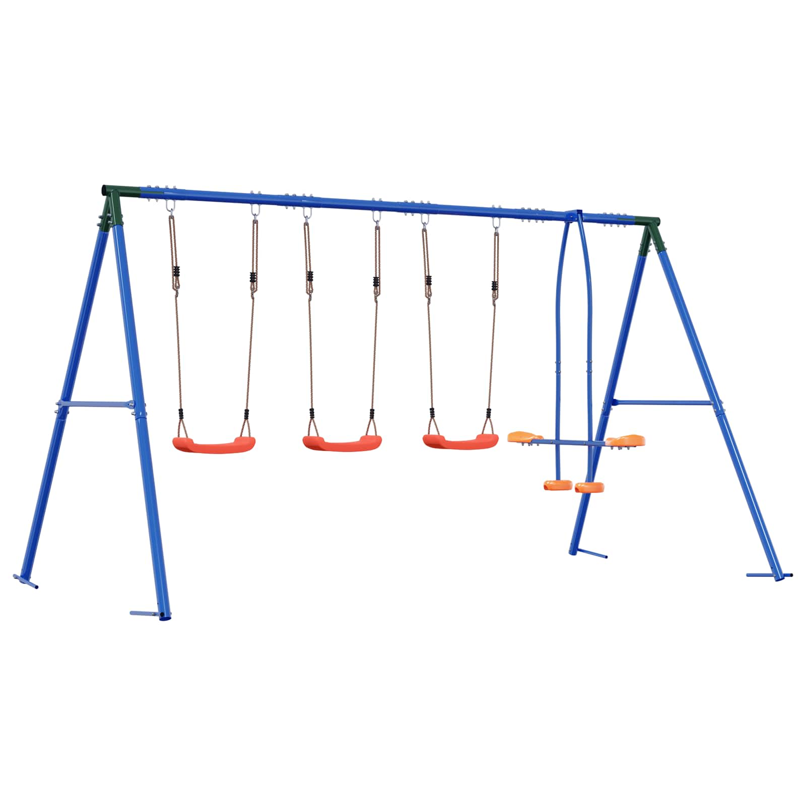 Houpací Set Na Zahradu Vícebarevný 330 X 185 X 185 Cm Ocel A Pe