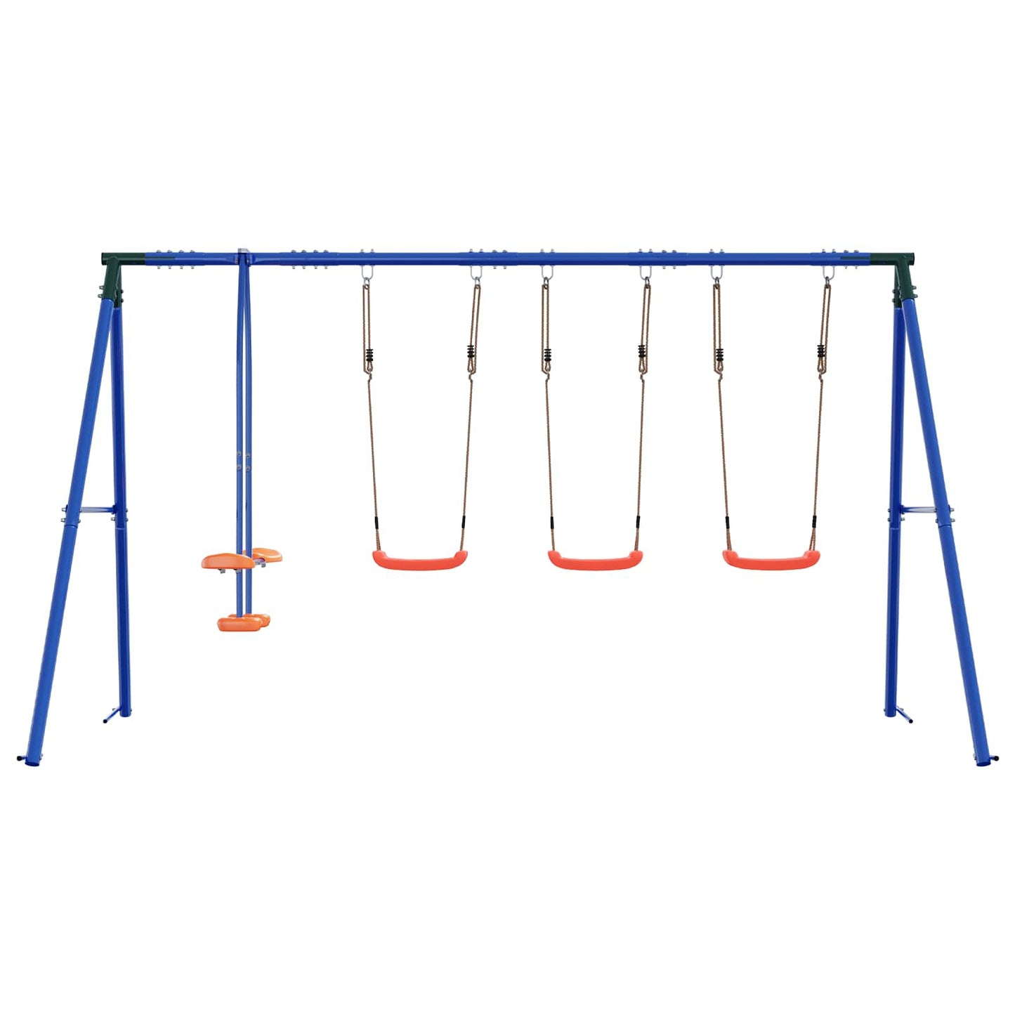 Houpací Set Na Zahradu Vícebarevný 330 X 185 X 185 Cm Ocel A Pe