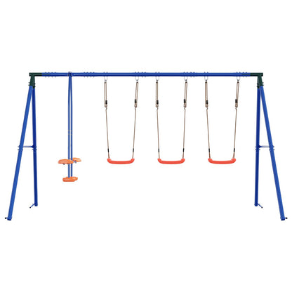 Houpací Set Na Zahradu Vícebarevný 330 X 185 X 185 Cm Ocel A Pe