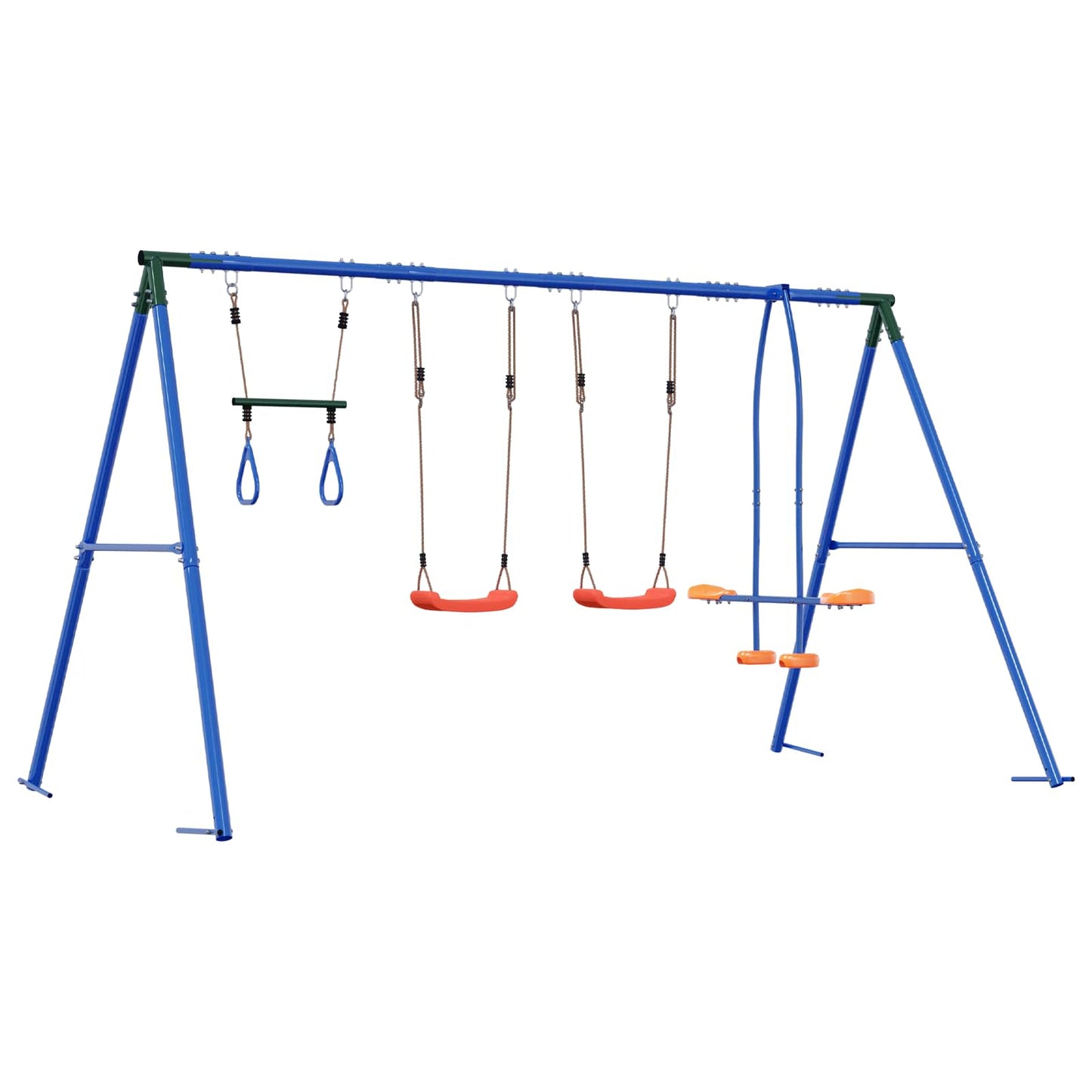 Houpací Set Na Zahradu Vícebarevný 330 X 185 X 185 Cm Ocel A Pe