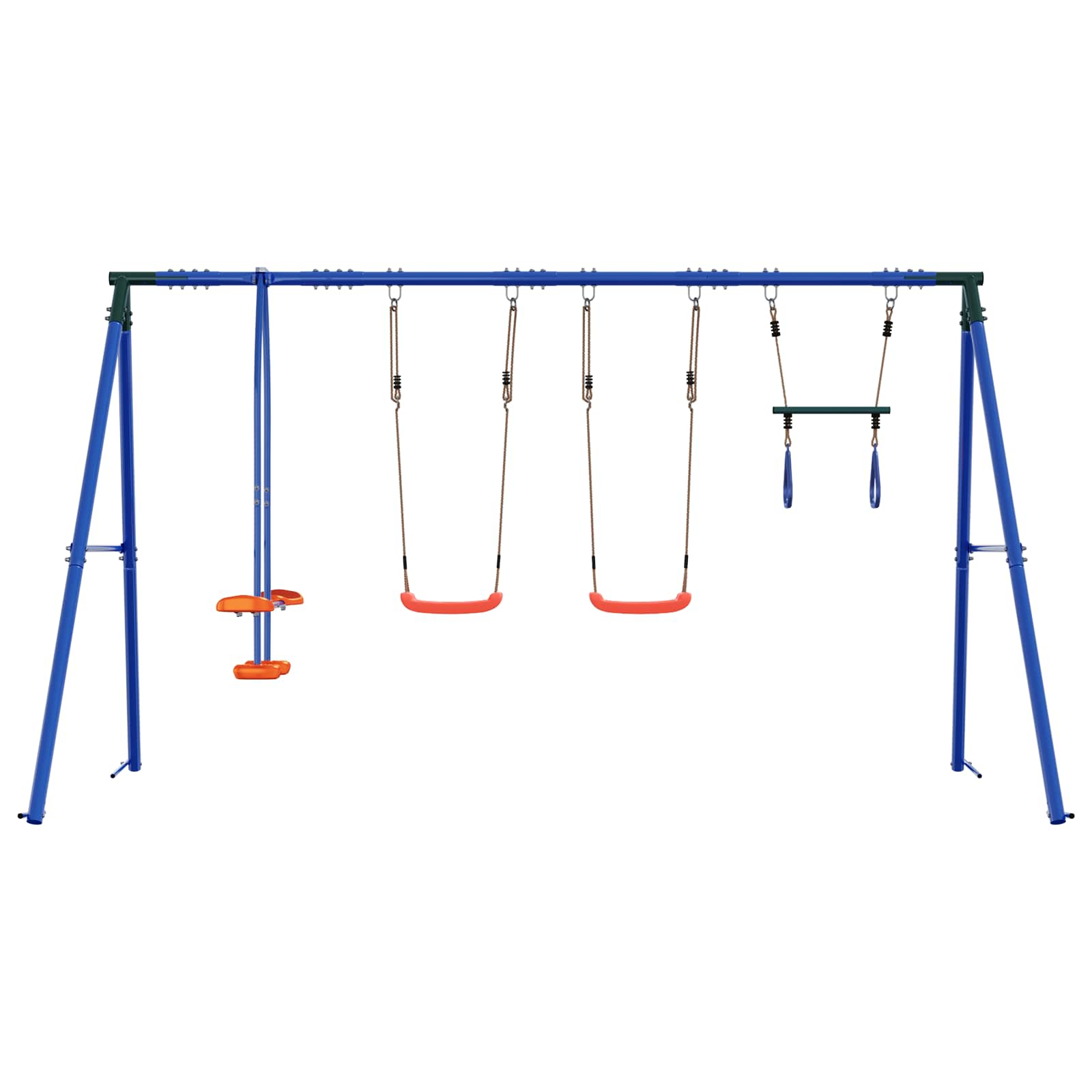 Houpací Set Na Zahradu Vícebarevný 330 X 185 X 185 Cm Ocel A Pe