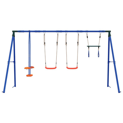 Houpací Set Na Zahradu Vícebarevný 330 X 185 X 185 Cm Ocel A Pe