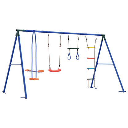 Houpací Set Na Zahradu Vícebarevný 330 X 185 X 185 Cm Ocel A Pe