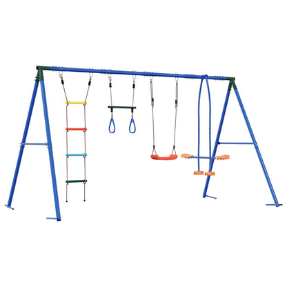 Houpací Set Na Zahradu Vícebarevný 330 X 185 X 185 Cm Ocel A Pe