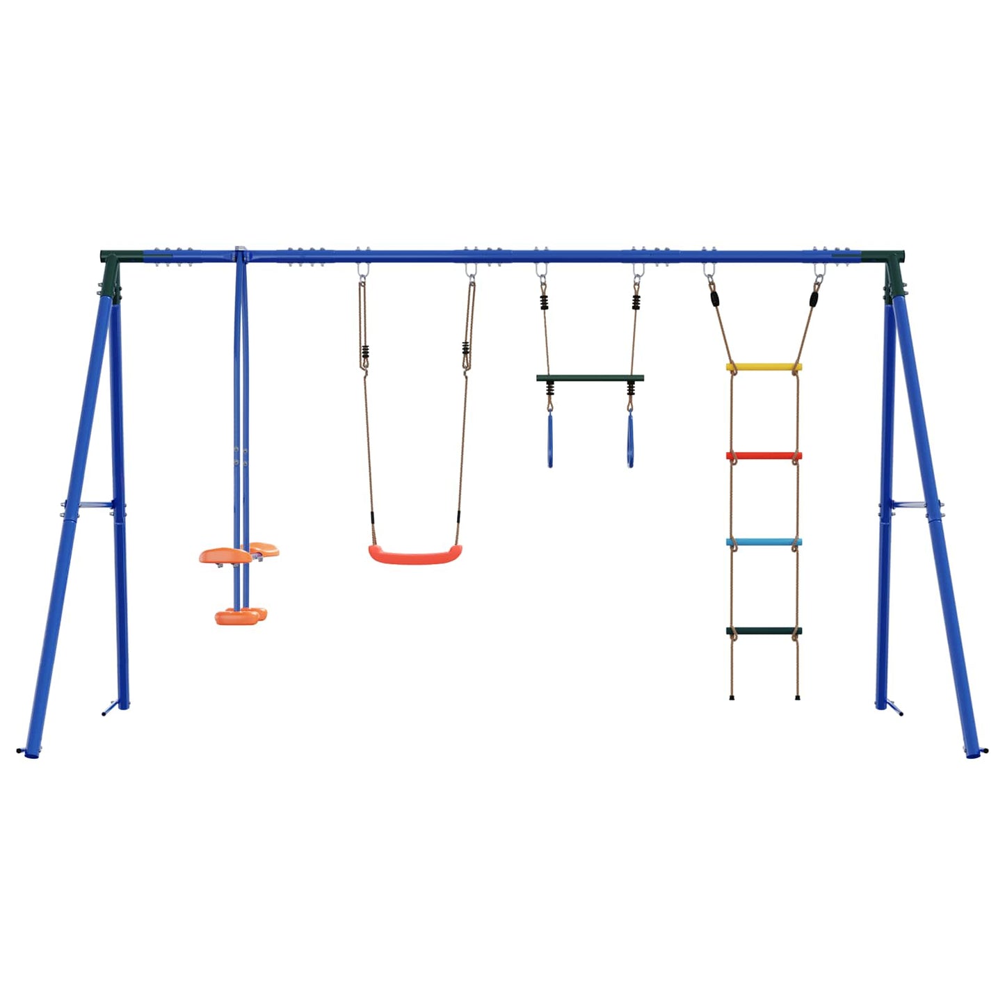 Houpací Set Na Zahradu Vícebarevný 330 X 185 X 185 Cm Ocel A Pe