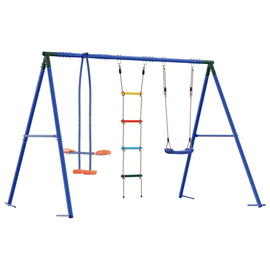 Houpací Set Na Zahradu Vícebarevný 263 X 185 X 185 Cm Ocel A Pe