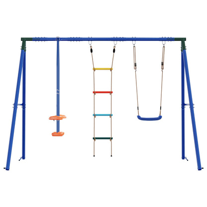 Houpací Set Na Zahradu Vícebarevný 263 X 185 X 185 Cm Ocel A Pe