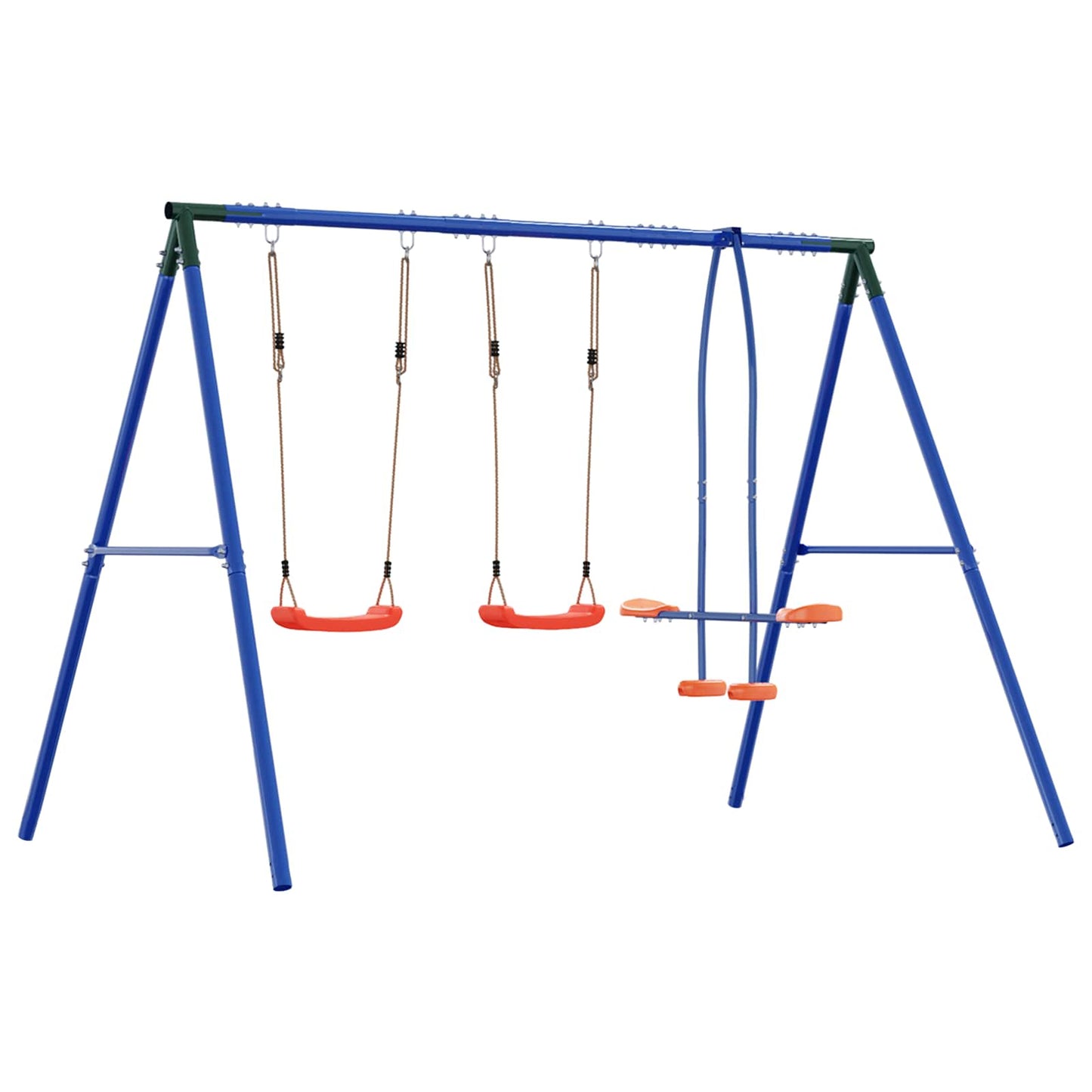 Houpací Set Na Zahradu Vícebarevný 263 X 185 X 185 Cm Ocel A Pe