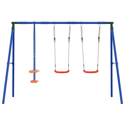 Houpací Set Na Zahradu Vícebarevný 263 X 185 X 185 Cm Ocel A Pe