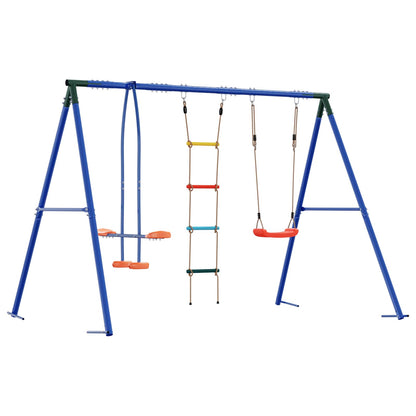 Houpací Set Na Zahradu Vícebarevný 263 X 185 X 185 Cm Ocel A Pe