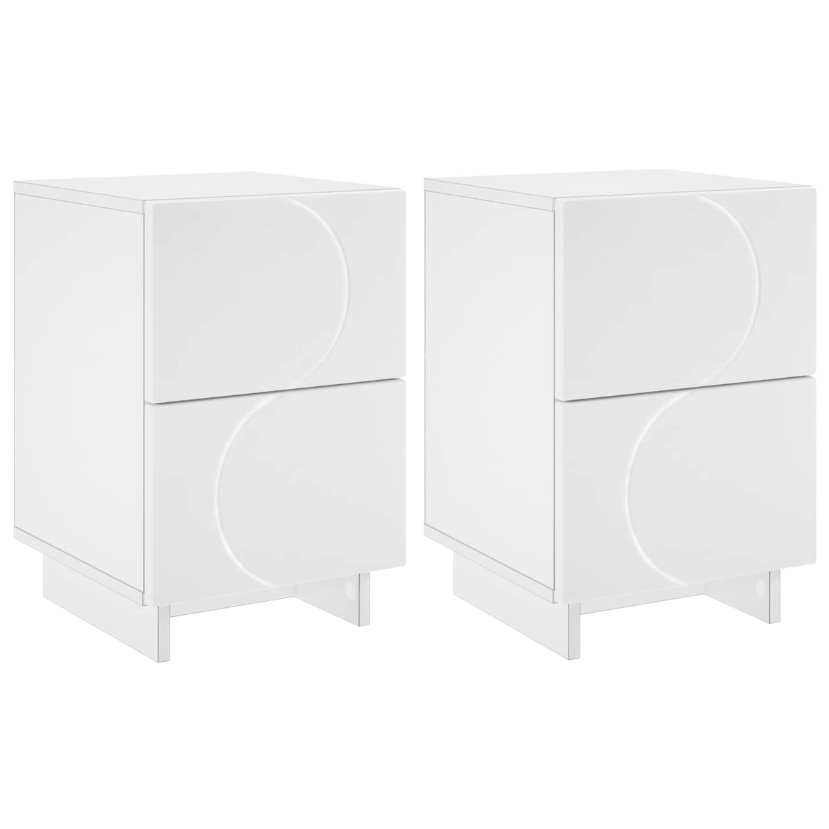 Noční Skříňka 2 Ks 33,5 X 34,5 X 50 Cm Kompozitní Dřevo