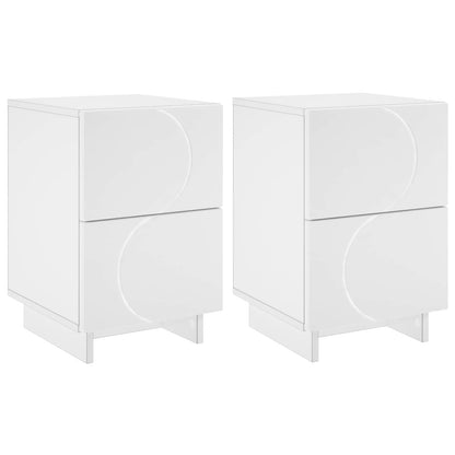 Noční Skříňka 2 Ks 33,5 X 34,5 X 50 Cm Kompozitní Dřevo