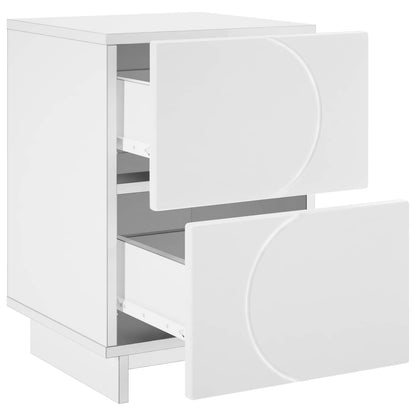 Noční Skříňka 2 Ks 33,5 X 34,5 X 50 Cm Kompozitní Dřevo