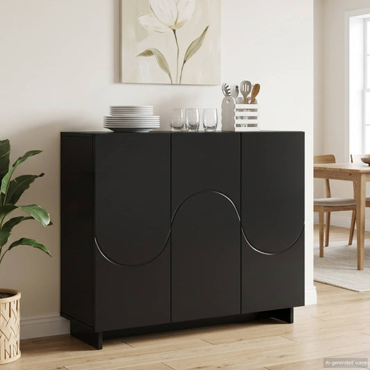 Servírovací Skříň 85,5 X 31 X 75 Cm Kompozitní Dřevo