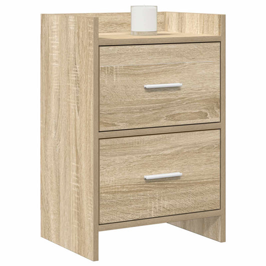 Noční Stolky 2 Pcs Dub Sonoma 40 X 30 X 60 Cm Kompozitní Dřevo