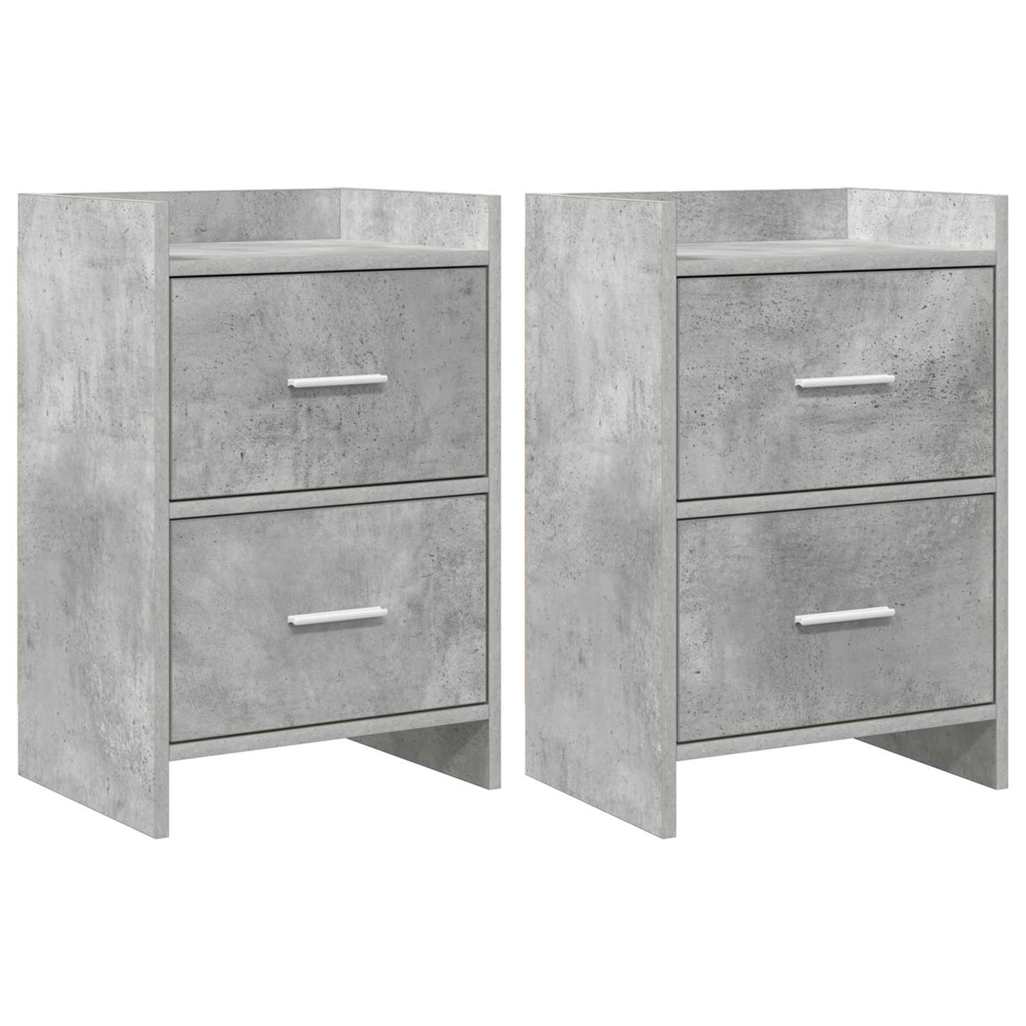 Noční Stolky 2 Pcs Betonově Šedá 40 X 30 X 60 Cm