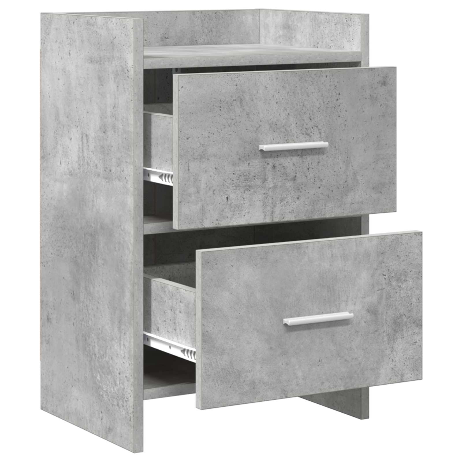 Noční Stolky 2 Pcs Betonově Šedá 40 X 30 X 60 Cm