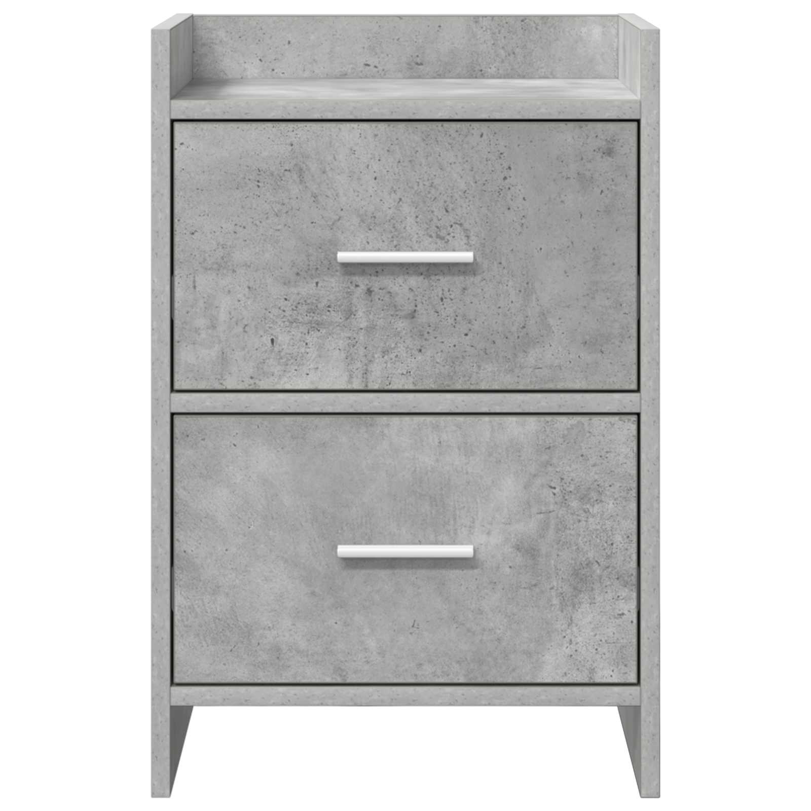 Noční Stolky 2 Pcs Betonově Šedá 40 X 30 X 60 Cm
