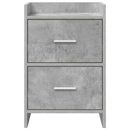 Noční Stolky 2 Pcs Betonově Šedá 40 X 30 X 60 Cm
