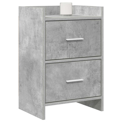 Noční Stolky 2 Pcs Betonově Šedá 40 X 30 X 60 Cm
