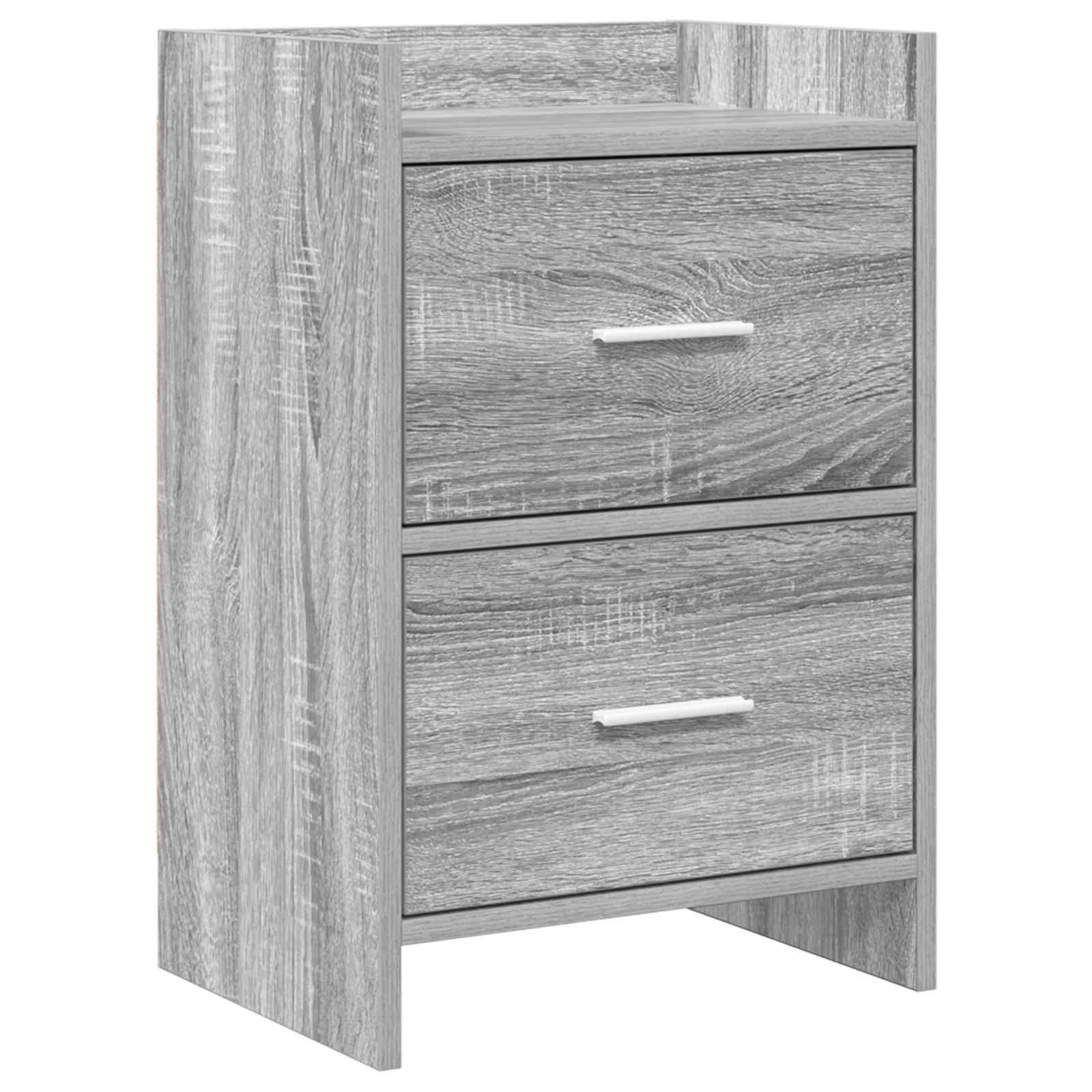 Noční Stolky Šedý Sonoma 40 X 30 X 60 Cm Kompozitní Dřevo