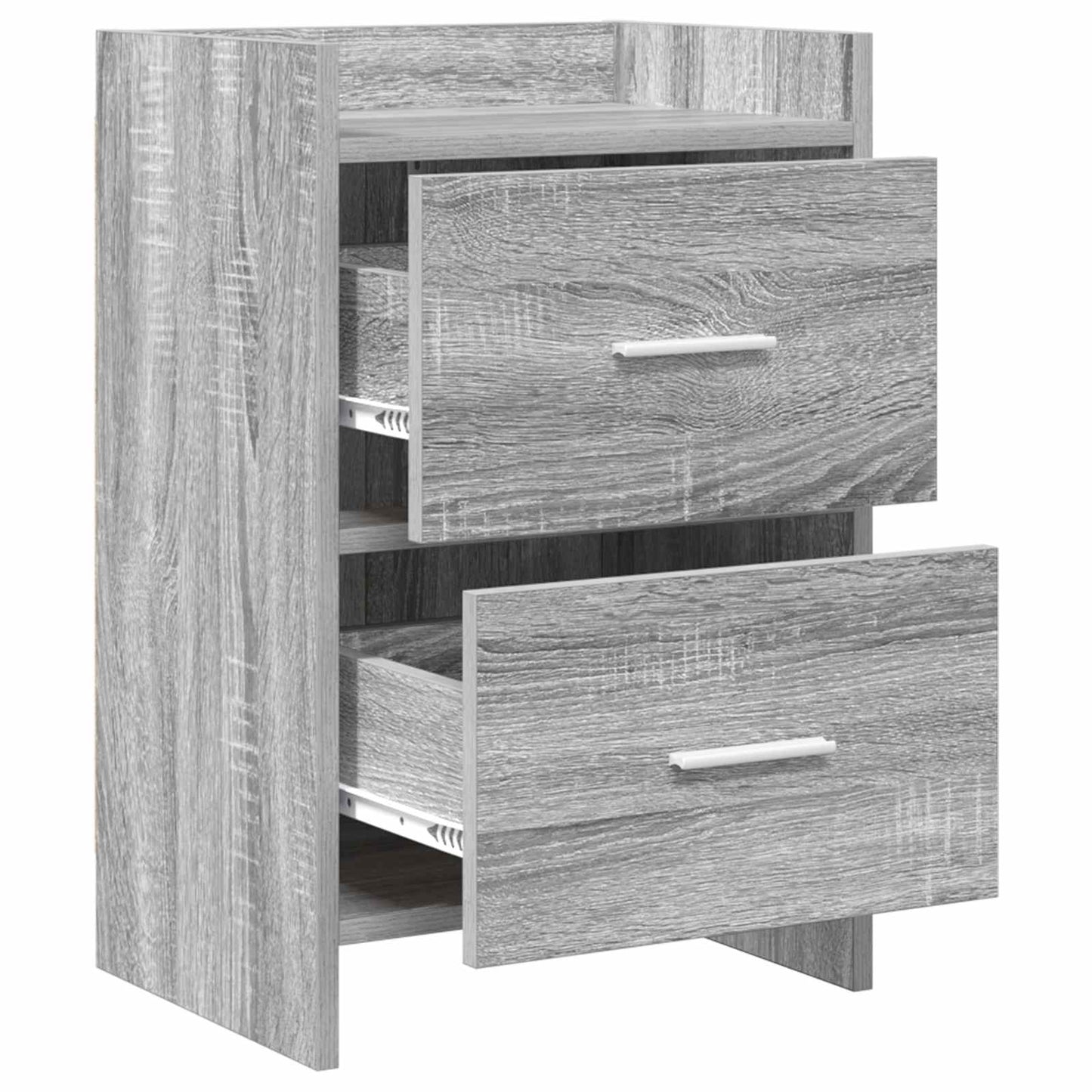 Noční Stolky 2 Pcs Šedý Sonoma 40 X 30 X 60 Cm Kompozitní Dřevo