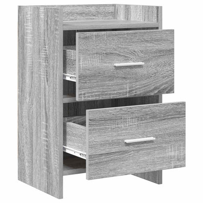 Noční Stolky 2 Pcs Šedý Sonoma 40 X 30 X 60 Cm Kompozitní Dřevo
