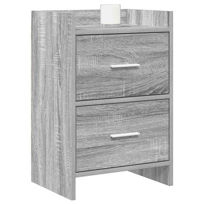 Noční Stolky 2 Pcs Šedý Sonoma 40 X 30 X 60 Cm Kompozitní Dřevo