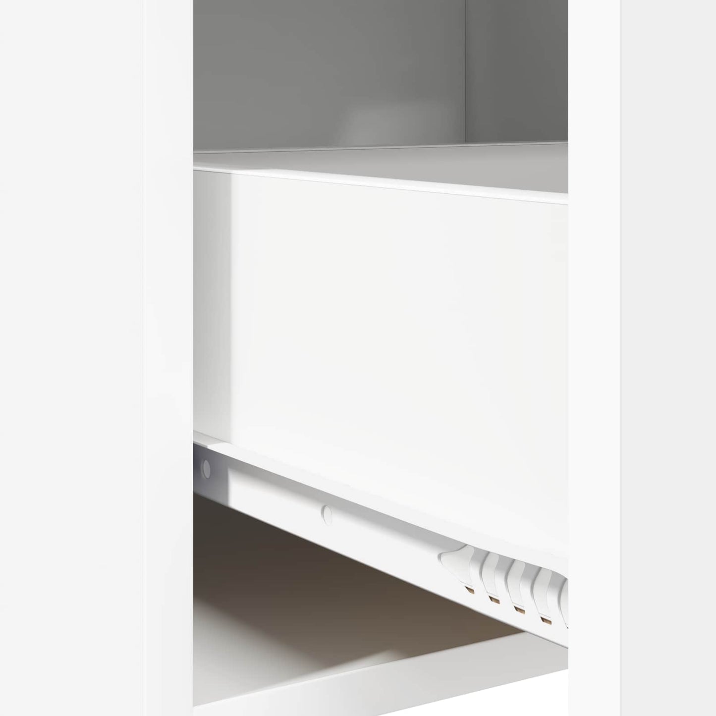 Noční Stolky 2 Pcs Bílá 40 X 30 X 60 Cm Kompozitní Dřevo